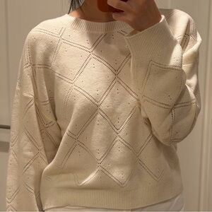 Vineyard Vines Cream Crew Neck Sweater